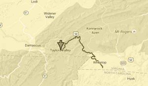 Creeper Trail map